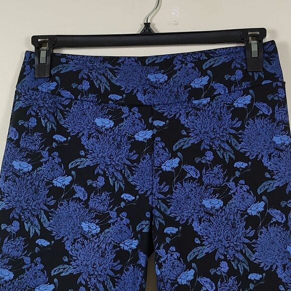 Soft Surroundings Blue Floral Legging Pants Size SP - Picture 6 of 11